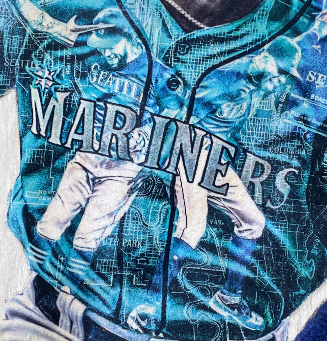 KLew_1 (Kyle Lewis ft. JP Crawford) Seattle Mariners - Officially  Licensed MLB Print - Limited Release
