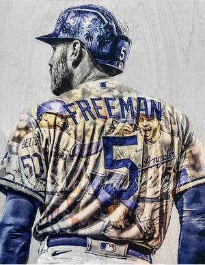La Dodgers Freeman Blue Jersey