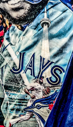 "Home Run Jacket" (Vladimir Guerrero Jr.) Toronto Blue Jays - Officially Licensed MLB Print - Limited Release /500
