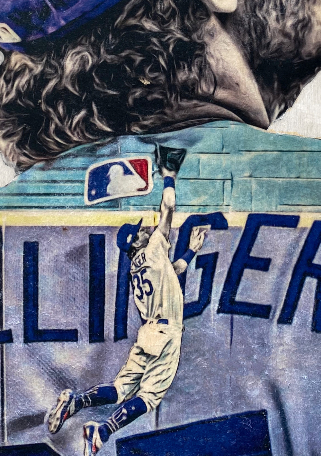 "Highlight Reel" (Cody Bellinger) Los Angeles Dodgers - 1/1 Original on Wood