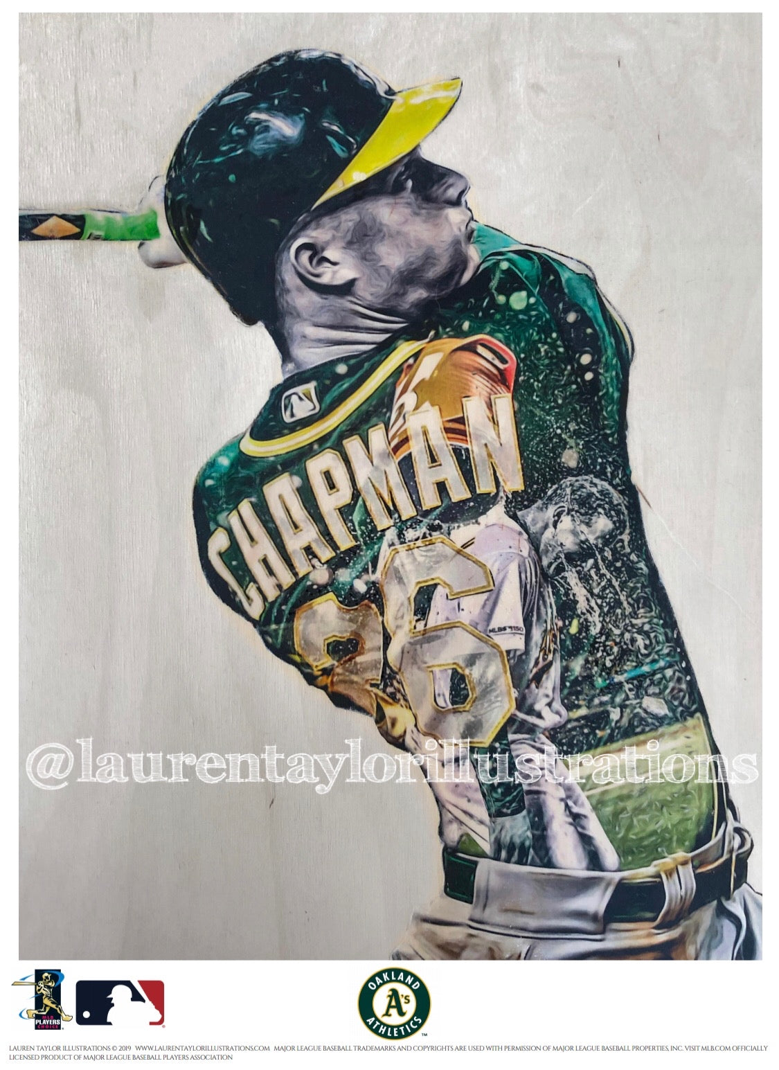 "Chappy" (Matt Chapman) - Officially Licensed MLB Print - Limited Release