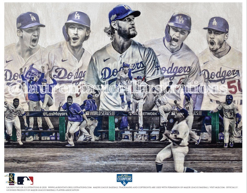Seven (Los Angeles Dodgers) 2020 World Series Champions - Officially  Licensed MLB Print - Special Commemorative Limited Release