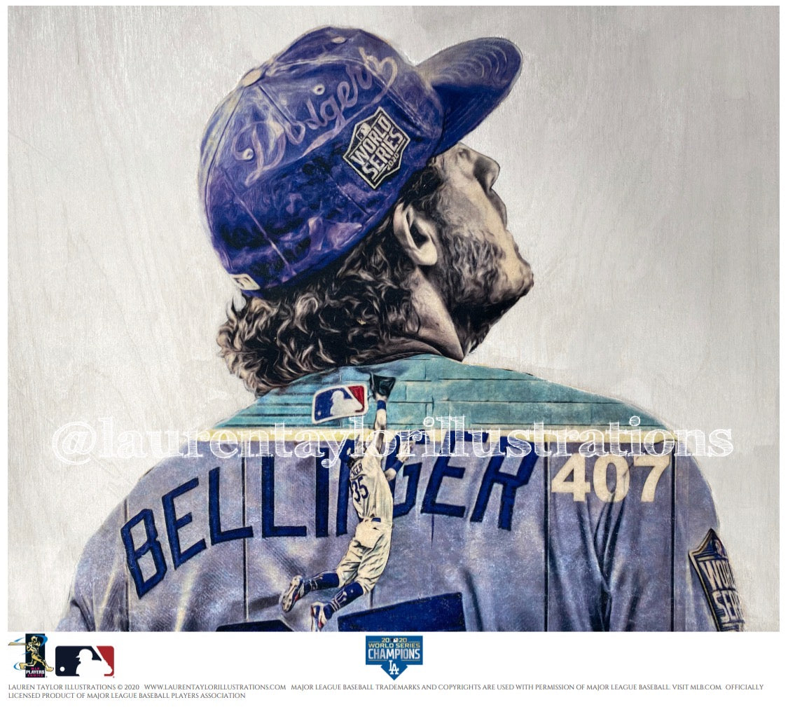 "Highlight Reel" (Cody Bellinger) 2020 World Series - Officially Licensed MLB Print - Limited Release