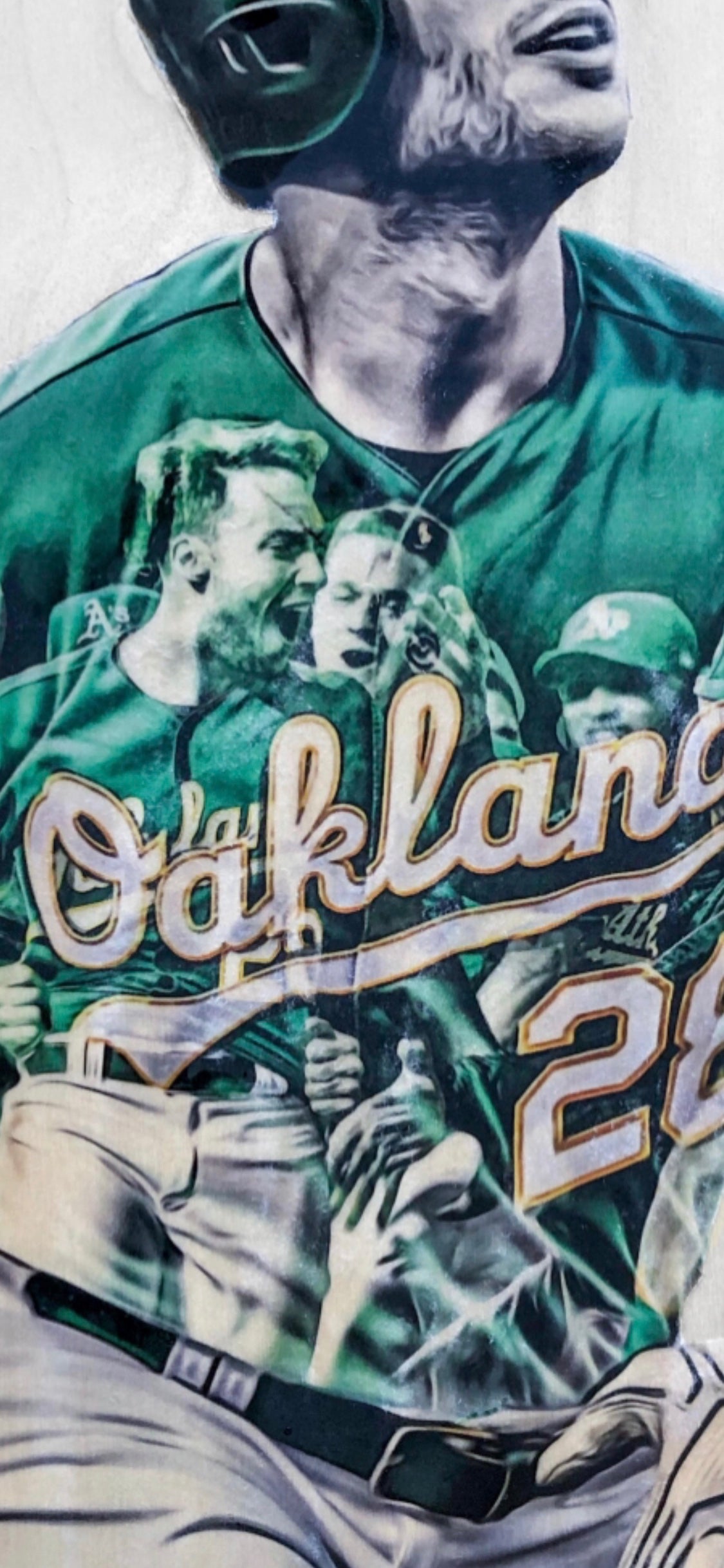 Oakland Athletics #28 Matt Olson Mlb Golden Brandedition Black