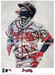 "El Abusador" (Ronald Acuna Jr.) Atlanta Braves - Officially Licensed MLB Print - Limited Release