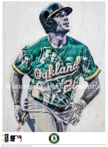 "Olson" (Matt Olson) Oakland Athletics - Officially Licensed MLB Print - Limited Release