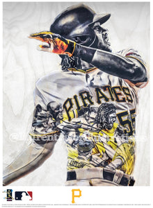 "Bell" (Josh Bell) Pittsburgh Pirates - Officially Licensed MLB Print - Limited Release