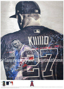 "KIIIIID" (Mike Trout) Anaheim Angels - Officially Licensed MLB Print - Limited Release