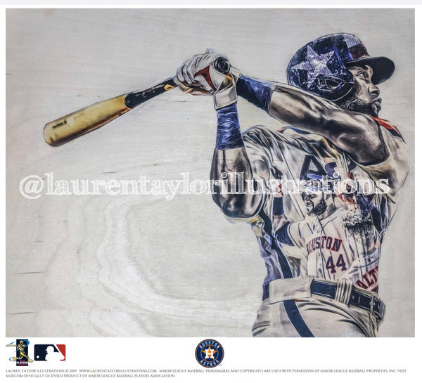 Yordan Alvarez Baseball Player Printed Illustration Birthday 