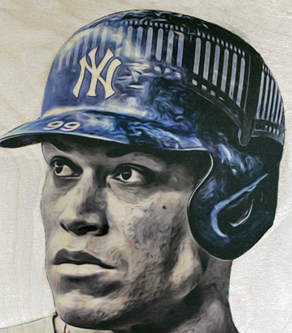 62 (Aaron Judge) New York Yankees - 1/1 Original on Wood