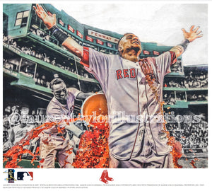 "Vázquez" (Christian Vázquez) Boston Red Sox - Officially Licensed MLB Print - Limited Release