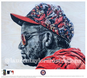 "Baby Shark" (Gerardo Parra) Washington Nationals - Officially Licensed MLB Print - Limited Release