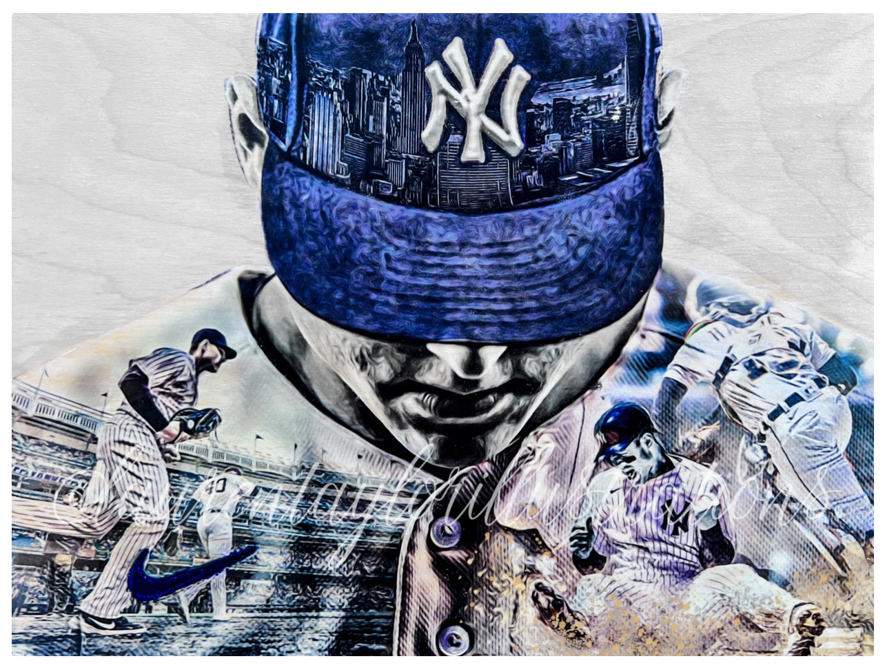 Rizzo (Anthony Rizzo) New York Yankees - 1/1 Original on Wood