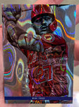 Lauren Taylor x Topps - /5 Silver Artist Autographed Mike Trout LAVA CHASE Card
