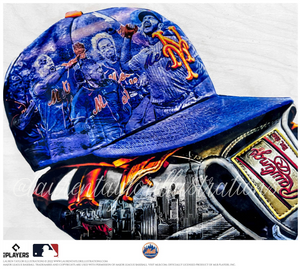 "LFGM" (Mets Hat ft. Marte, Escobar, Alonso, Lindor) New York Mets - Officially Licensed MLB Print - Limited Release /500
