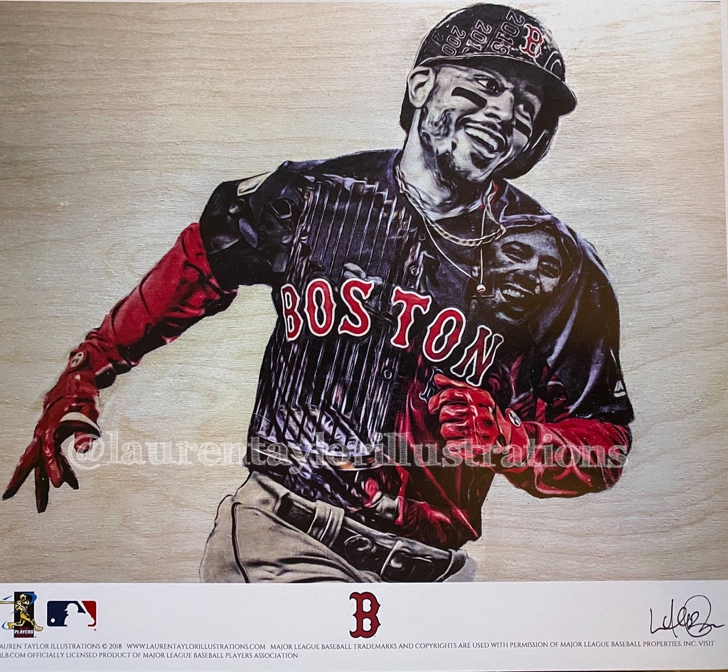 "World Series Mookie" (Mookie Betts)  - Officially Licensed MLB Print