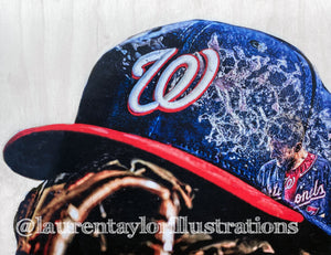 "DC" ft. Trea Turner - Washington Nationals - Officially Licensed MLB Print - Limited Release