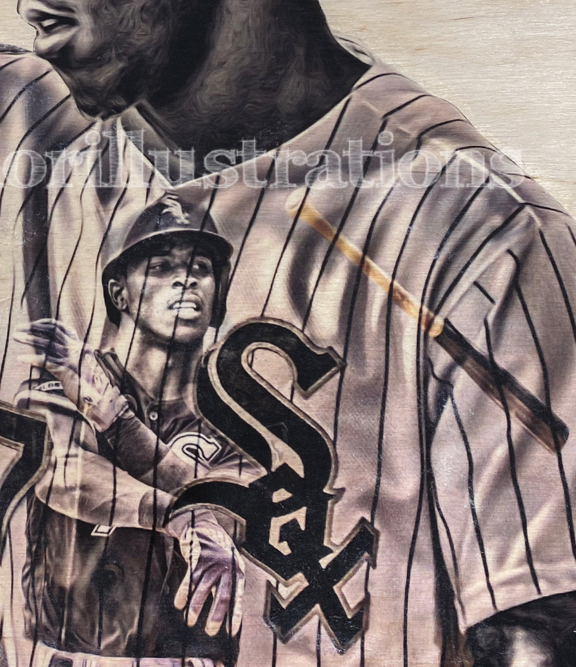 TA7 (Tim Anderson) Chicago White Sox - 2\2 Original on Wood