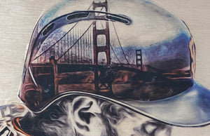 "Underpants" (Hunter Pence) San Francisco Giants - 1/1 Original on Wood
