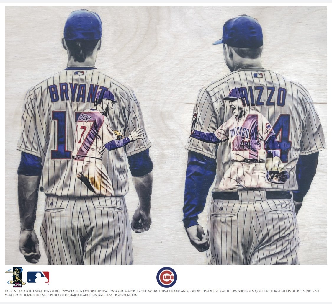 Bryzzo (Kris Bryant and Anthony Rizzo) Chicago Cubs - Officially Licensed  MLB Print - GOLD SIGNATURE LIMITED RELEASE /1
