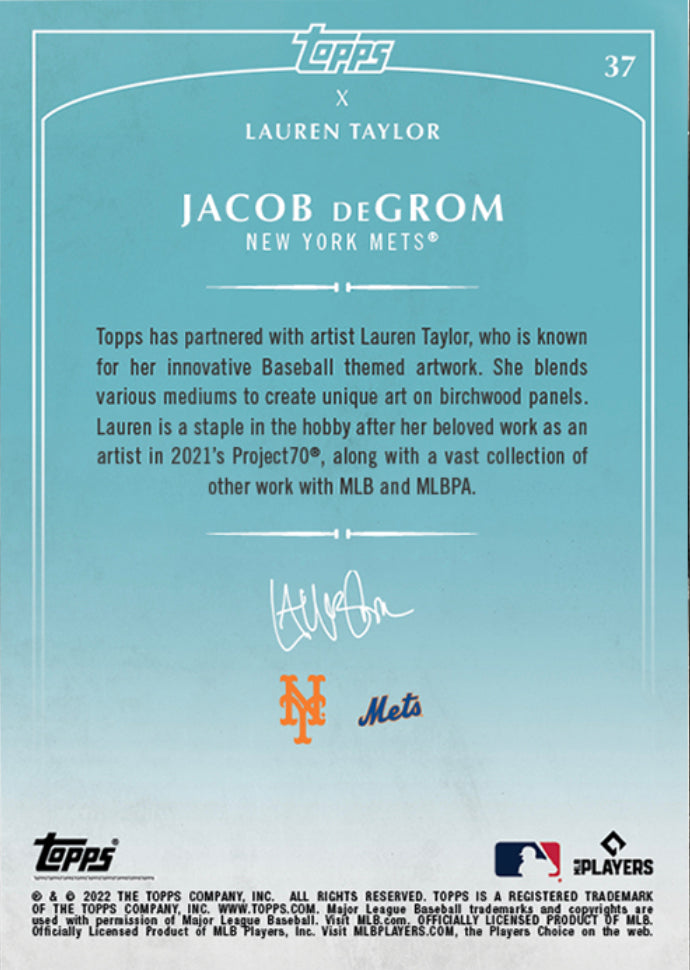 Jacob deGrom Autograph Baseball Card