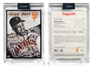 Topps Project 70 Baseball 130pt Card #741 by Lauren Taylor - Willie Mays - Print Run 2773