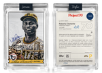 /150 Navy Artist Signature - Topps Project 70 130pt card #896 by Lauren Taylor - Roberto Clemente