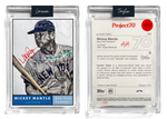 /20 Red Artist Signature - Topps Project 70 130pt card #473 by Lauren Taylor - Mickey Mantle