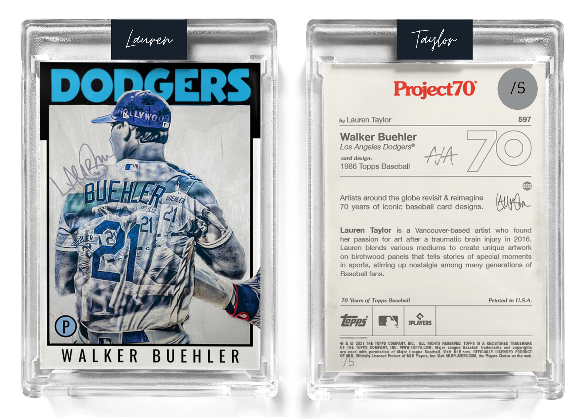 Walker Buehler Lot of 10 Baseball Cards