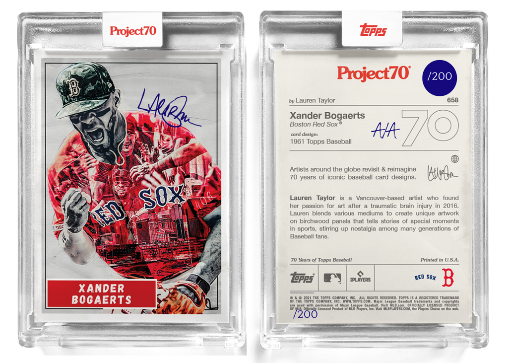 Xander Bogaerts - Topps Artist Autographed Cards