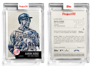 Topps Baseball 130pt Card #11 by Lauren Taylor - Aaron Judge - Print Run 5762
