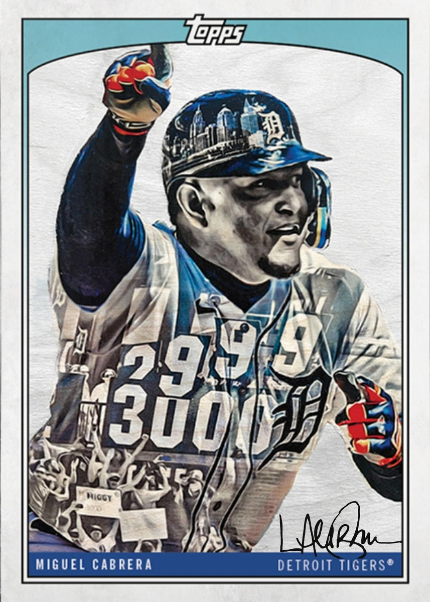 Lauren Taylor x Topps - Artist Autographed Miguel Cabrera Base Card