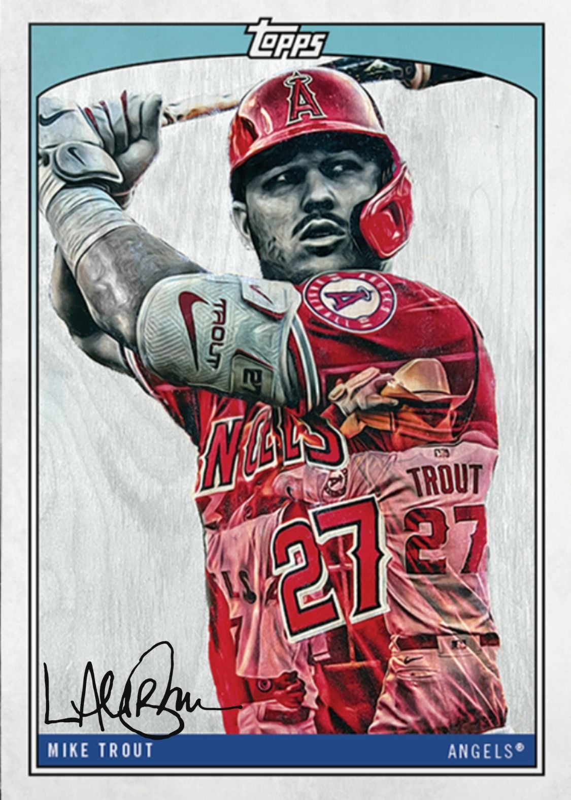 Mike Trout 2022 Major League Baseball All-Star Game Autographed