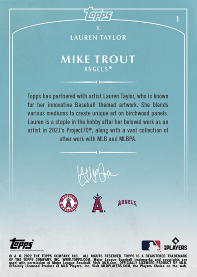 Autographed Mike Trout Official Major League Baseball MLB