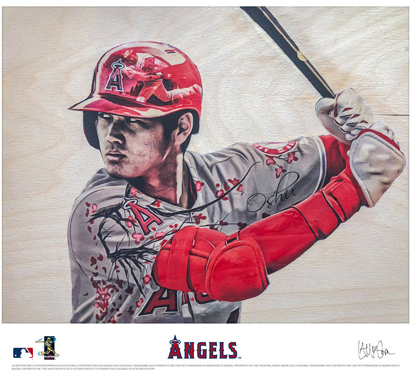 "Ohtani" (Shohei Ohtani) Los Angeles Angels - Officially Licensed MLB Print