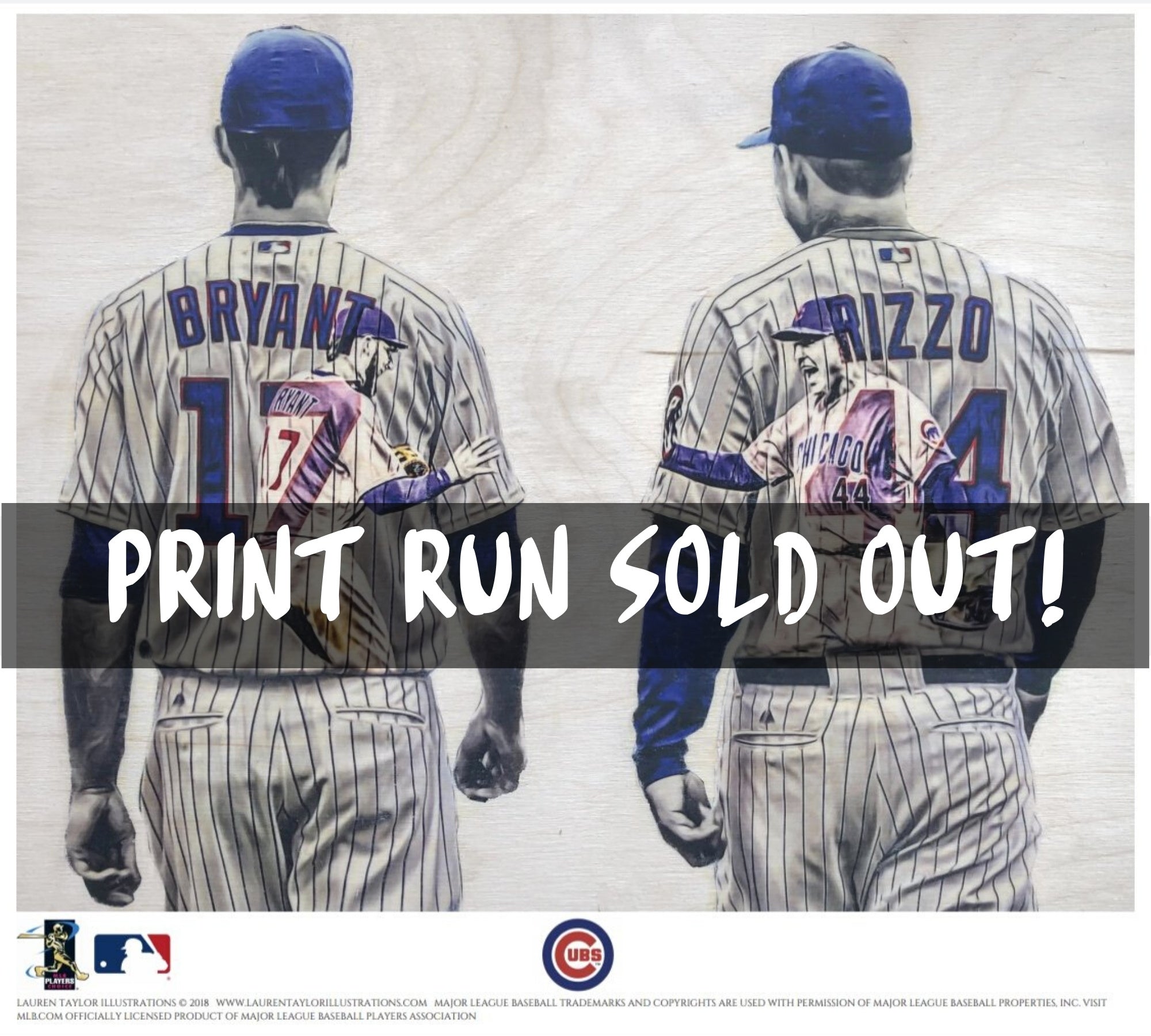 Bryzzo (Kris Bryant and Anthony Rizzo) - Officially Licensed MLB Print -  Limited Release