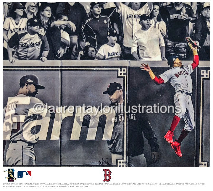 "Robbed" (Mookie Betts) - Officially Licensed MLB Print - Limited Release