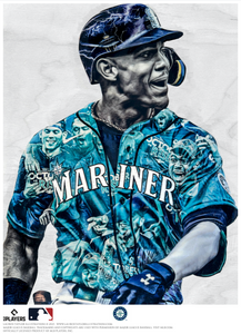 "Julio" (Julio Rodriguez) Seattle Mariners - Officially Licensed MLB Print - Limited Release /500