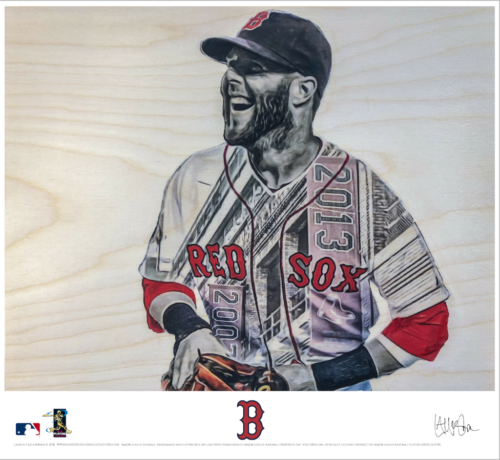 "Pedey" (Dustin Pedroia) - Officially Licensed MLB Print