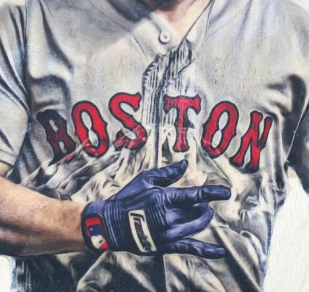 "Brockstar" (Brock Holt) Boston Red Sox - 1/1 Original on Wood