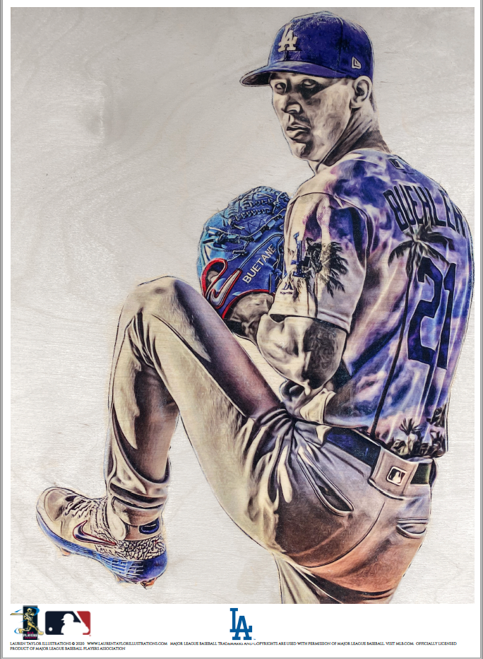 "Buetane" (Walker Buehler) Los Angeles Dodgers - Officially Licensed MLB Print - Limited Release
