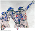 "Selfie" (Baez, Rizzo, Zobrist, Bote) Chicago Cubs - Officially Licensed MLB Print - Limited Release