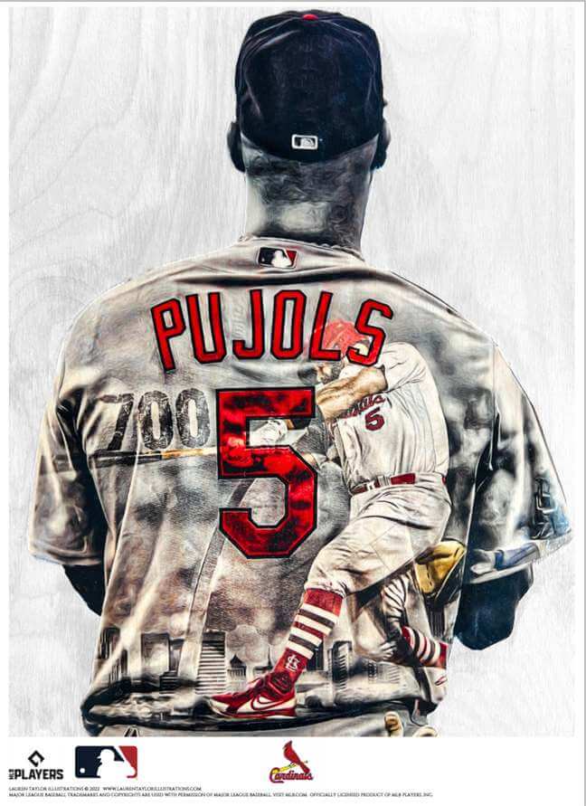 Albert Pujols: 700 Shirt, St. Louis - MLBPA Licensed - BreakingT