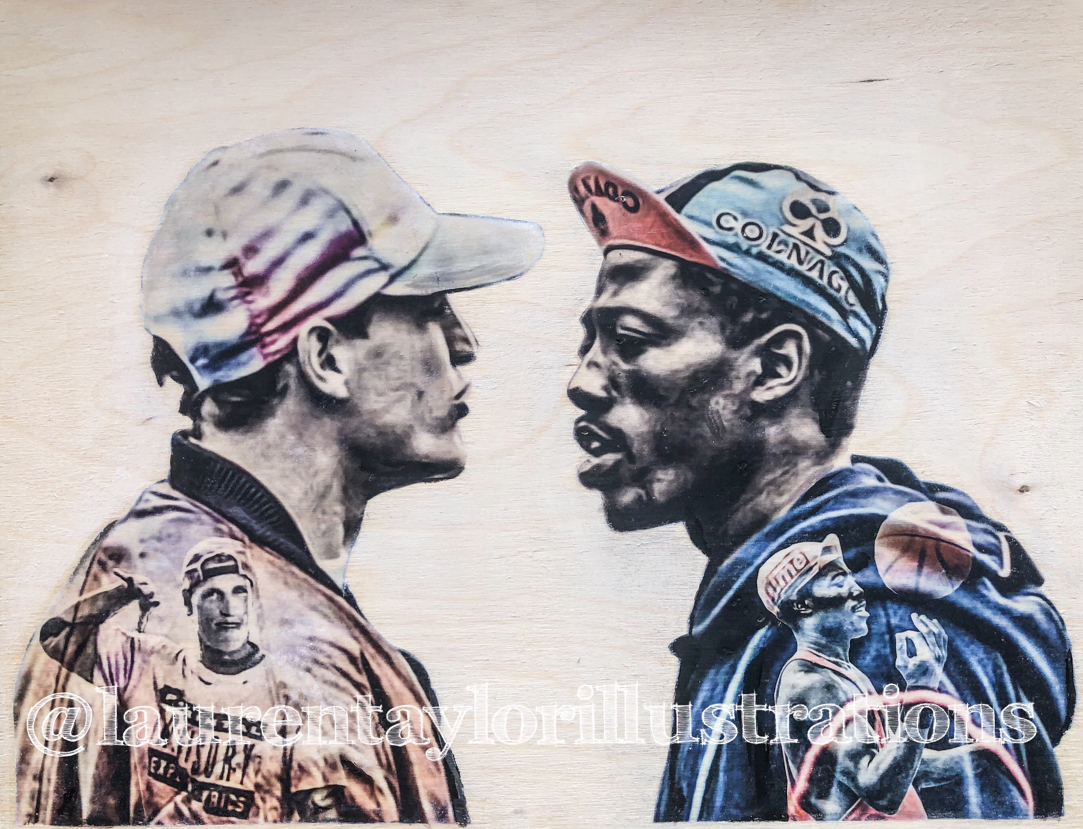 “White Men Can’t Jump” Original on Wood