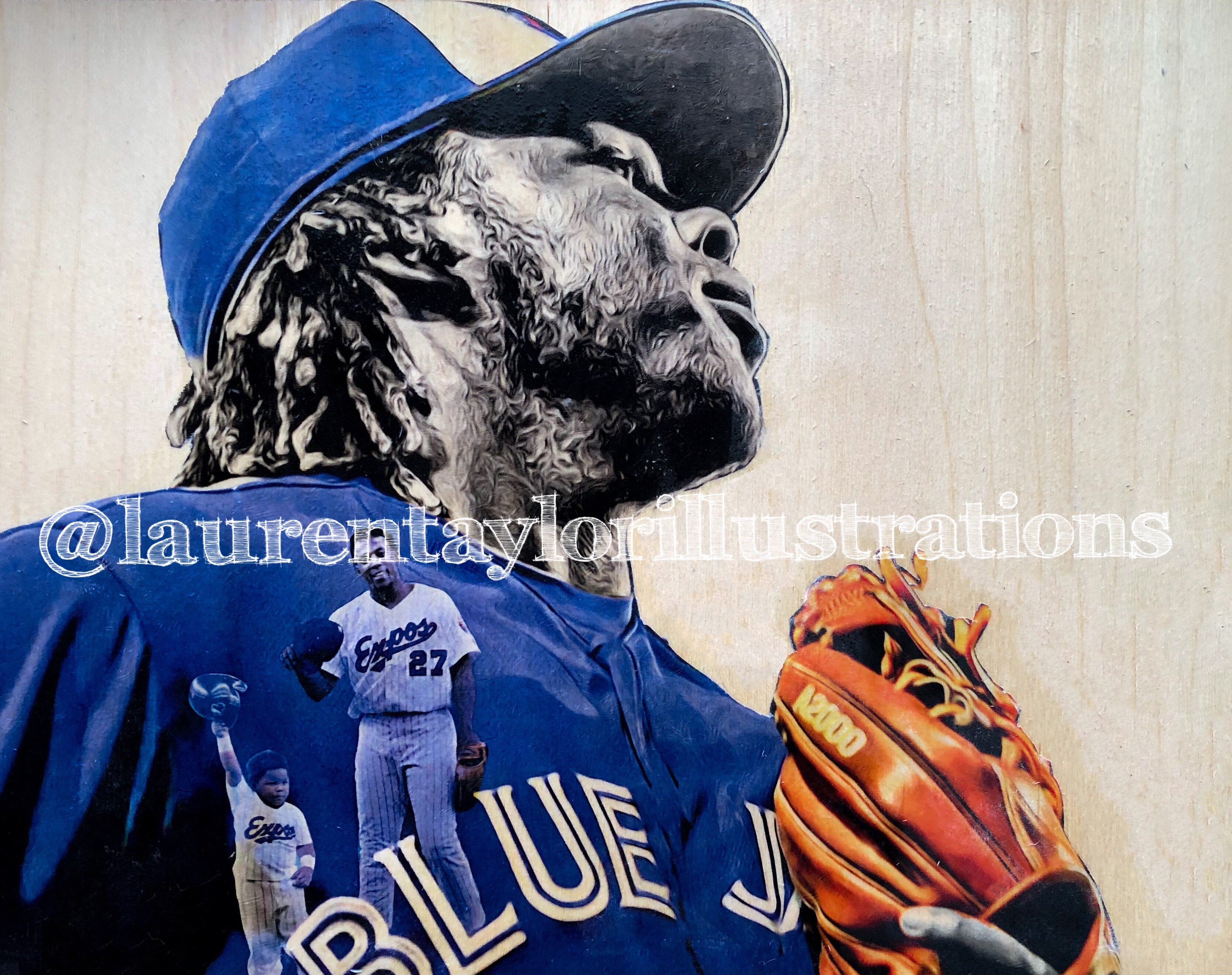 “Vladdy" Original on Wood