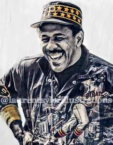 “Pops" (Willie Stargell) Pittsburgh Pirates- 1/1 Original on Wood