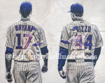 “Bryzzo" (Anthony Rizzo and Kris Bryant) Chicago Cubs - 1/1 Original on Wood