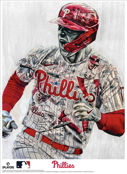 Trea (Trea Turner) Philadelphia Phillies - Officially Licensed MLB Print  - Limited Release /500