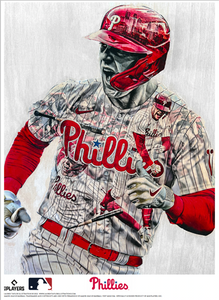 "Hoskins' Spike" (Rhys Hoskins) Philadelphia Phillies - Officially Licensed MLB Print - Limited Release /500