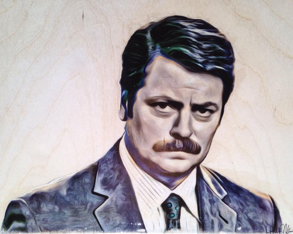 "Ron Swanson" (Parks and Recreation) Print